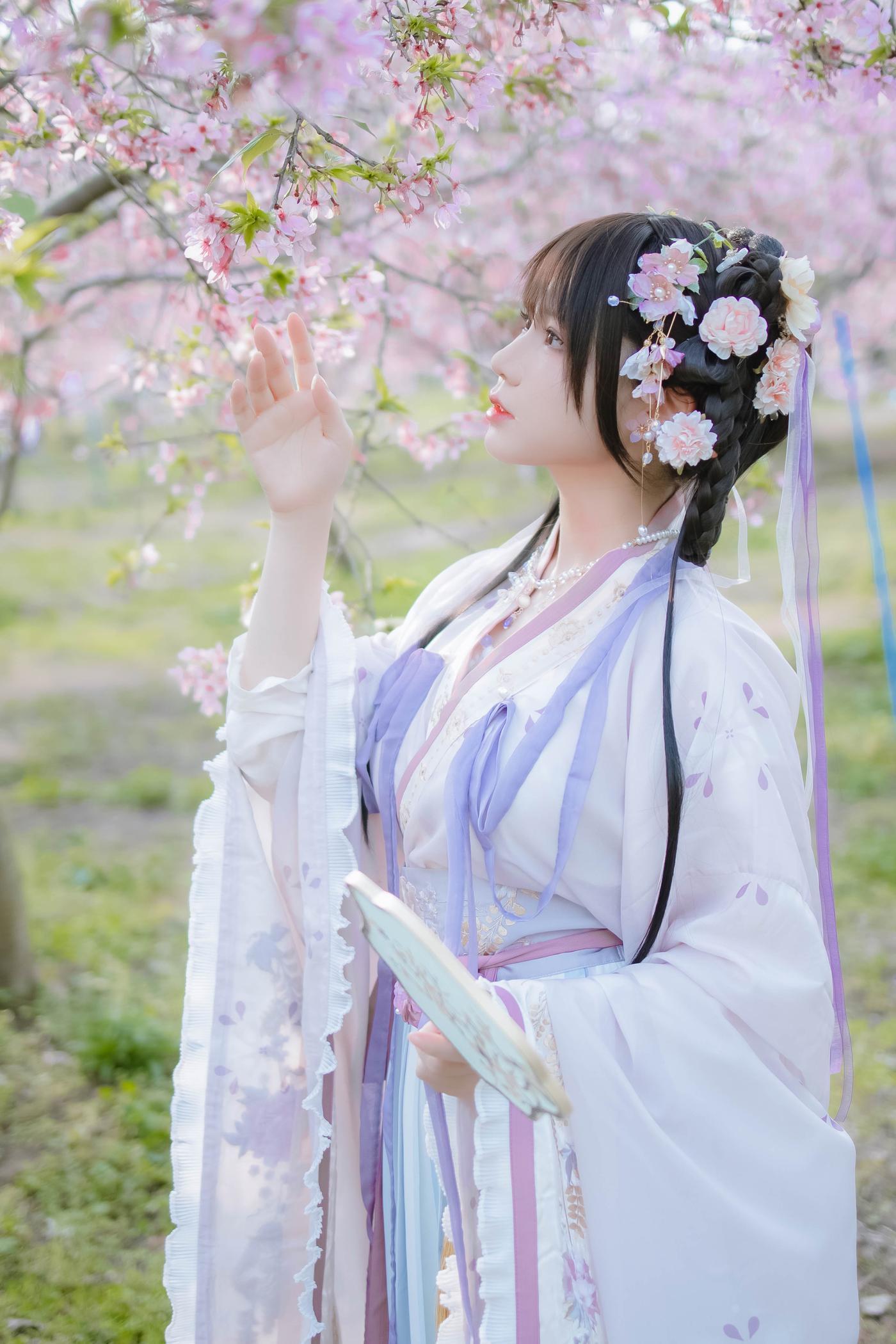 Nyako喵子 - NO.35 樱花汉服 花神祈愿 [52P] - 图屋屋